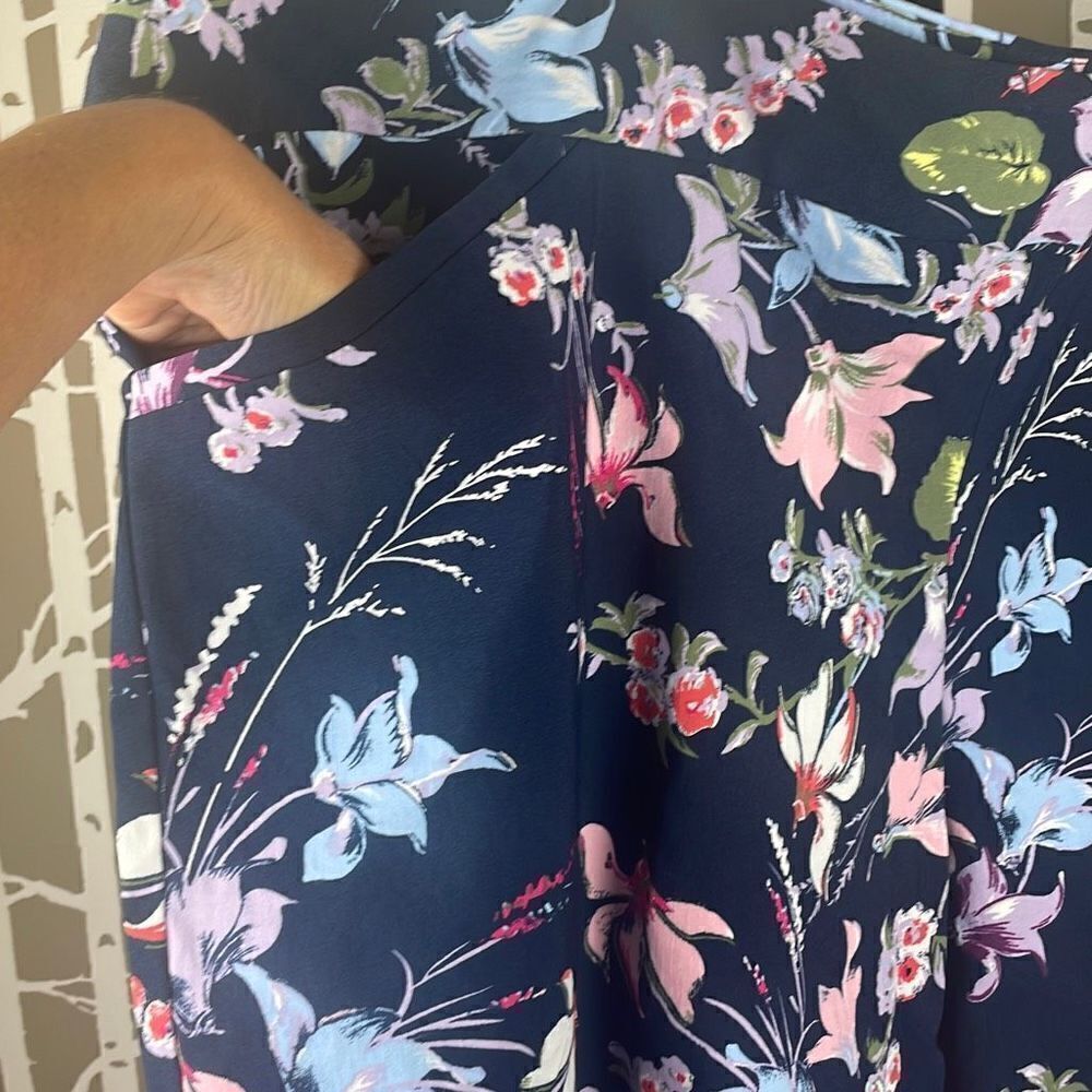 Terra & Sky Floral Print Ankle Pant 4X (28W-30W) - Picture 5 of 11